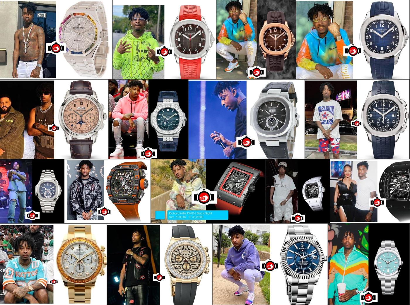 21 Savage's Impressive Watch Collection